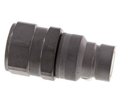 Steel DN 19 Flat Face Hydraulic Plug G 1 inch Female Threads ISO 16028 D 30mm