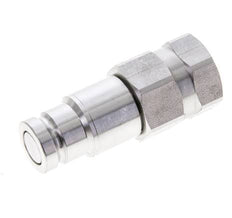 Stainless Steel DN 10 Flat Face Hydraulic Plug G 3/8 inch Female Threads ISO 16028 D 19.7mm