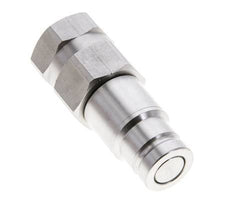 Stainless Steel DN 10 Flat Face Hydraulic Plug G 3/8 inch Female Threads ISO 16028 D 19.7mm