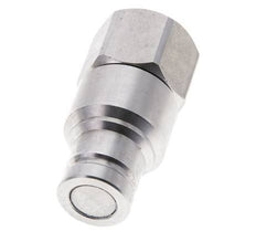 Stainless Steel DN 10 Flat Face Hydraulic Plug G 1/2 inch Female Threads ISO 16028 CEJN D 19.7mm