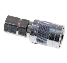Steel DN 6.3 Hydraulic Coupling Socket G 1/4 inch Female Threads ISO 7241-1 A D 12mm