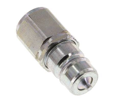 Steel DN 10 Hydraulic Coupling Plug M18x1.5 Female Threads ISO 7241-1 A D 17.3mm