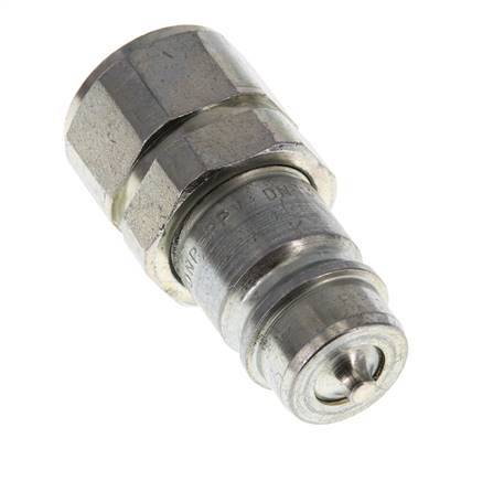 Steel DN 12.5 Hydraulic Coupling Plug M22x1.5 Female Threads ISO 7241-1 A D 20.5mm
