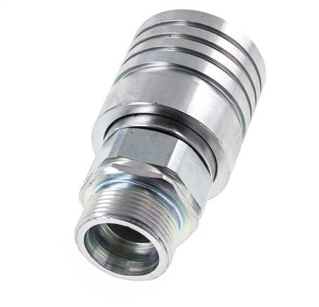 Steel DN 25 Hydraulic Coupling Socket 25 mm S Compression Ring ISO 7241-1 A/8434-1 D 34.3mm