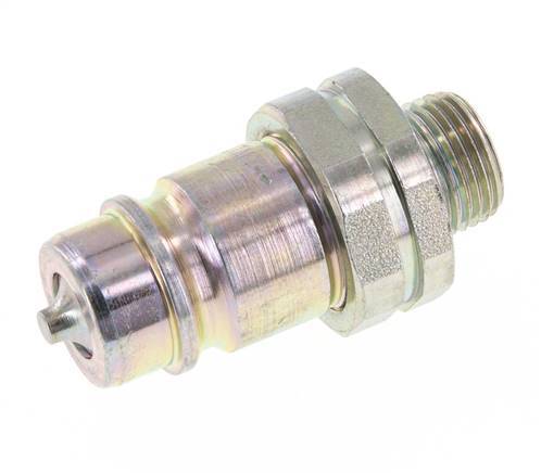 Steel DN 12.5 Hydraulic Coupling Plug 12 mm L Compression Ring ISO 7241-1 A/8434-1 D 20.5mm
