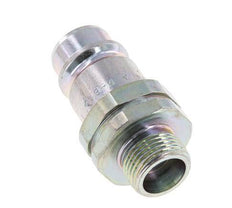 Steel DN 12.5 Hydraulic Coupling Plug 12 mm S Compression Ring ISO 7241-1 A/8434-1 D 20.5mm