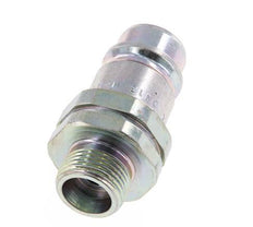 Steel DN 12.5 Hydraulic Coupling Plug 12 mm S Compression Ring ISO 7241-1 A/8434-1 D 20.5mm