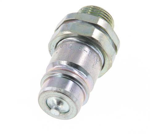 Steel DN 12.5 Hydraulic Coupling Plug 12 mm S Compression Ring ISO 7241-1 A/8434-1 D 20.5mm