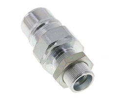 Steel DN 25 Hydraulic Coupling Plug 18 mm L Compression Ring Bulkhead ISO 7241-1 A/8434-1 D 34.3mm