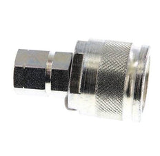 Steel DN 6.3 Hydraulic Coupling Plug G 1/4 inch Female Threads ISO 14541 D M24 x 2