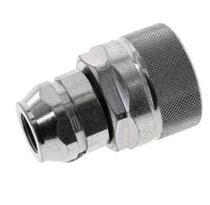 Steel DN 12.5 Hydraulic Coupling Plug G 3/8 inch Female Threads ISO 14541 D M36 x 2