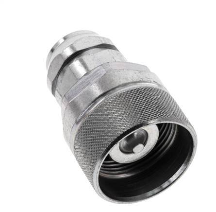 Steel DN 12.5 Hydraulic Coupling Plug G 3/8 inch Female Threads ISO 14541 D M36 x 2