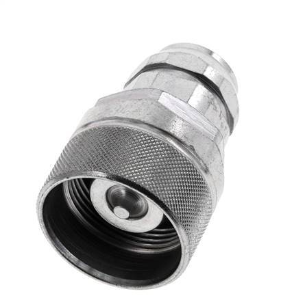 Steel DN 12.5 Hydraulic Coupling Plug G 3/8 inch Female Threads ISO 14541 D M36 x 2