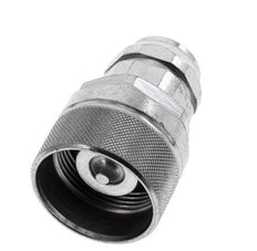 Steel DN 12.5 Hydraulic Coupling Plug G 3/8 inch Female Threads ISO 14541 D M36 x 2