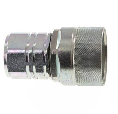 Steel DN 20 Hydraulic Coupling Plug G 3/4 inch Female Threads ISO 14541 D M42 x 2