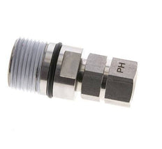Stainless Steel DN 10 Hydraulic Coupling Socket G 3/8 inch Female Threads ISO 14541 D M28 x 2