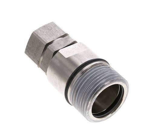 Stainless Steel DN 25 Hydraulic Coupling Socket G 1 inch Female Threads D M48 x 3