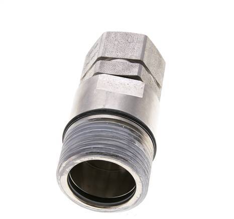 Stainless Steel DN 25 Hydraulic Coupling Socket G 1 inch Female Threads D M48 x 3