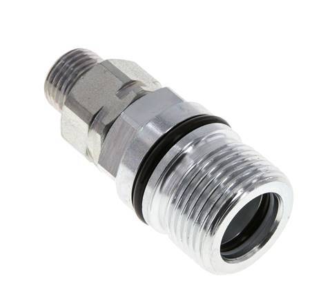 Steel DN 10 Hydraulic Coupling Socket 10 mm L Compression Ring ISO 14541/8434-1 D M28 x 2