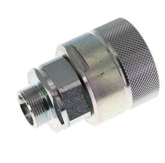 Steel DN 25 Hydraulic Coupling Plug 18 mm L Compression Ring ISO 8434-1 D M48 x 3