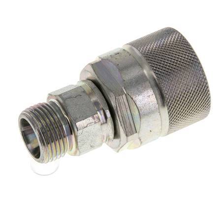 Steel DN 10 Hydraulic Coupling Plug 12 mm S Compression Ring ISO 14541/8434-1 D M28 x 2