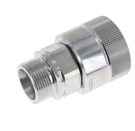 Steel DN 25 Hydraulic Coupling Plug 25 mm S Compression Ring ISO 8434-1 D M48 x 3