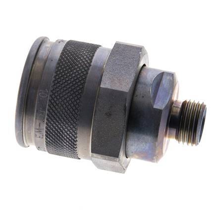 Steel Hydraulic Coupling Plug 10 mm L Cutting Ring ISO 14540/8434-1 D M32 x 3