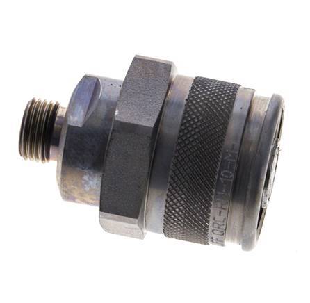 Steel Hydraulic Coupling Plug 10 mm L Cutting Ring ISO 14540/8434-1 D M32 x 3