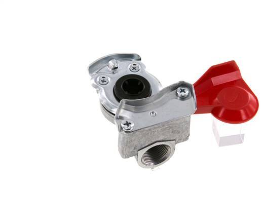 Supply Red Aluminum Gladhand Coupling M22x1.5 Female Threads DIN 74254