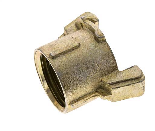 Sandblast Coupling 50 mm Female Threads Malleable Cast Iron Coupling Length 62 mm
