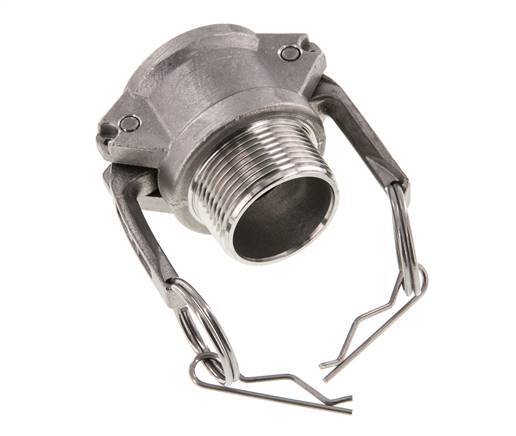 Camlock DN 32 (1 1/4'') Stainless Steel Coupling R 1 1/4'' Male Thread Type B MIL-C-27487