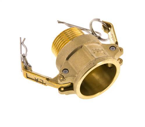 Camlock DN 25 (1'') Brass Coupling R 1'' Male Thread Type B MIL-C-27487