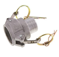 Camlock DN 25 (1'') Aluminium Coupling R 1'' Male Thread Type B MIL-C-27487