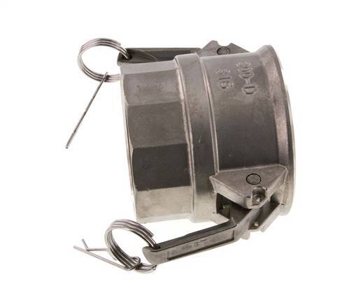 Camlock DN 75 (3'') Stainless Steel Coupling Rp 3'' Female Thread Type D MIL-C-27487