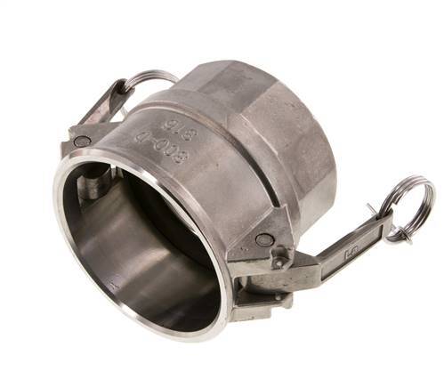Camlock DN 75 (3'') Stainless Steel Coupling Rp 3'' Female Thread Type D MIL-C-27487