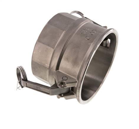 Camlock DN 140 (6'') Stainless Steel Coupling Rp 6'' Female Thread Type D MIL-C-27487