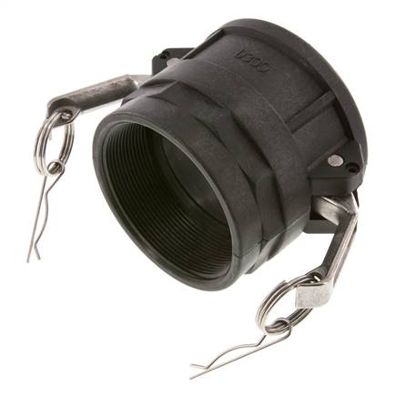 Camlock DN 75 (3'') Polypropylene Coupling Rp 3'' Female Thread Type D MIL-C-27487