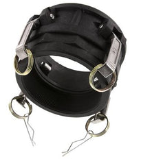 Camlock DN 90 (4'') Polypropylene Coupling Rp 4'' Female Thread Type D MIL-C-27487