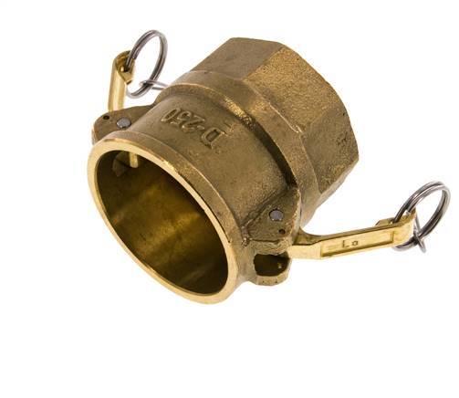 Camlock DN 60 (2 1/2'') Brass Coupling Rp 2 1/2'' Female Thread Type D MIL-C-27487