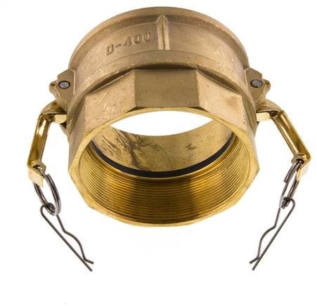 Camlock DN 90 (4'') Brass Coupling Rp 4'' Female Thread Type D MIL-C-27487