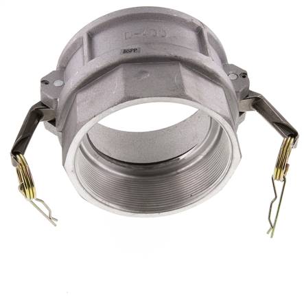 Camlock DN 140 (6'') Aluminium Coupling Rp 6'' Female Thread Type D MIL-C-27487