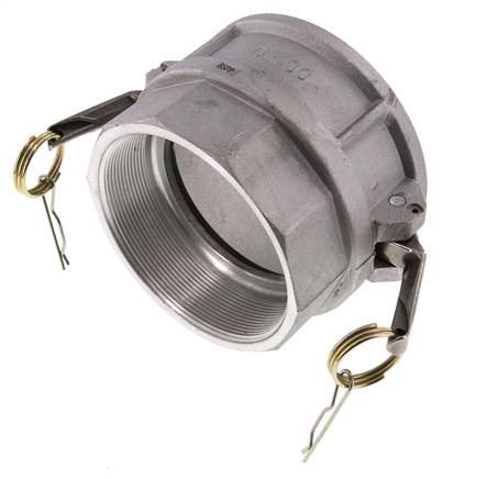 Camlock DN 140 (6'') Aluminium Coupling Rp 6'' Female Thread Type D MIL-C-27487