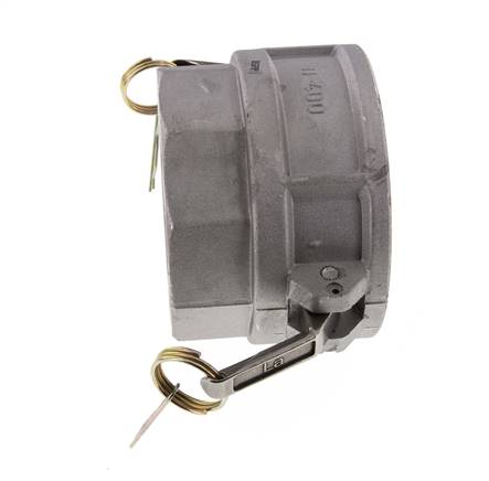 Camlock DN 90 (4'') Aluminium Coupling Rp 4'' Female Thread Type D MIL-C-27487