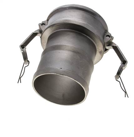 Camlock DN 90 (4'') Stainless Steel Coupling Hose Pillar (100 mm) Type C MIL-C-27487