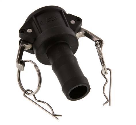 Camlock DN 25 (1'') Polypropylene Coupling Hose Pillar (25 mm) Type C MIL-C-27487