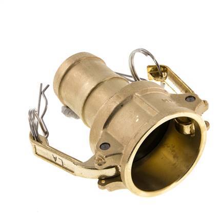 Camlock DN 40 (1 1/2'') Brass Coupling Hose Pillar (38 mm) Type C MIL-C-27487