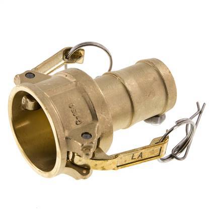 Camlock DN 40 (1 1/2'') Brass Coupling Hose Pillar (38 mm) Type C MIL-C-27487