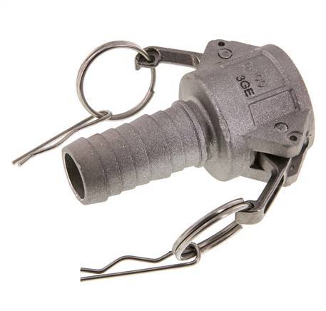 Camlock DN 25 (1'') Aluminium Coupling Hose Pillar (25 mm) Type C MIL-C-27487