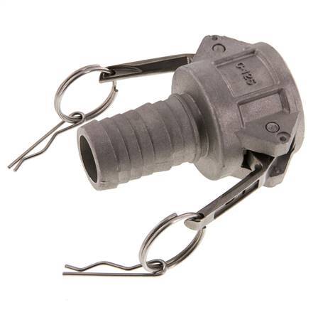 Camlock DN 32 (1 1/4'') Aluminium Coupling Hose Pillar (32 mm) Type C MIL-C-27487