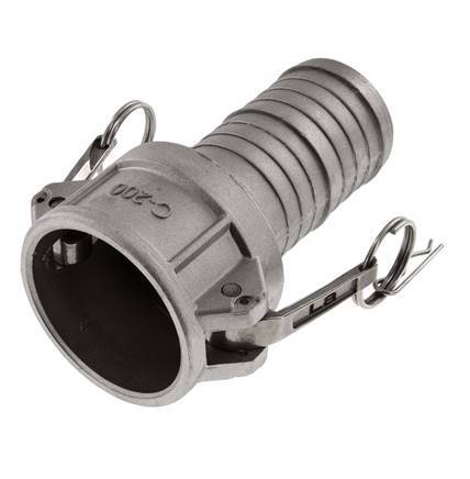 Camlock DN 50 (2'') Aluminium Coupling Hose Pillar (50 mm) Type C MIL-C-27487